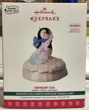 BOX DINGS Hallmark 2017 Ornament Swingin’ Sax Merry Music Makers NEW FAST SHIP