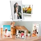 Transparent Acrylic Frame Magnetic Display Stand for Certificates and Photos