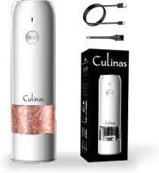 Electric Salt and Pepper Grinder Set - Automatic Salt and Pepper Grinder Set Rec