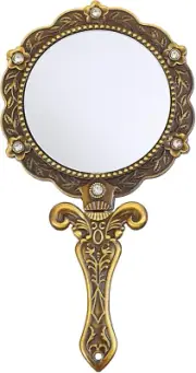 Uonlytech Vintage Hand Mirror Antique Handheld Mirror Antique Hand Mirrors wi...