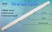 LED Car Wash Tube Fixture 50W 6250 Lumens Waterproof Vapor Tight Linkable Bright