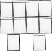 OFFSCH 10 Pack Document Bag Plastic Sleeves Non-Woven Material Office School File Holder Paper Storage Holder
