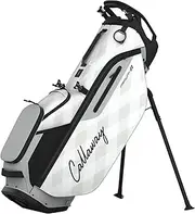 [Callaway] Golf Fairway Plus Stand Bag (White Argyle)