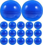 Sewroro 50Pcs Colored Round Capsules Empty Vending Machine Capsules Plastic Hollow Bingo Balls Raffle Balls for Game Party (Blue)