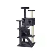 Catio Chipboard Flannel Cat Scratching Tree Abstract Deluxe