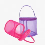 Purple Weave Yarn Keeper: Multipurpose Mesh Knitting Bag & Wool Storage Dispense