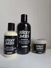 Lush Sticky Dates Gift Set, Body Wash, Body Scrub and Body Lotion NEW