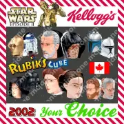 MIP Kellogg's Cereal 2002 STAR WARS Eps 2 RUBIK'S CUBE Face Puzzle YOUR CHOICE