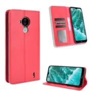 For Nokia C30 Shockproof Retro Flip PU Leather Wallet Stand Matte Cover Case
