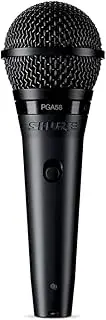 Shure PGA58 Cardioid Dynamic Vocal Microphone with XLR-XLR Cable, Black Metallic Finish (PGA58-XLR)