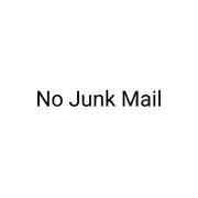 Numero Black Small No Junk Mail Vinyl Transfer