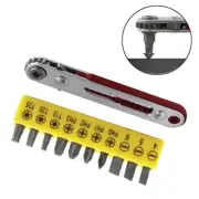 11pcs/set Ratchet Wrench Offset Ratchet Wrench Screwdriver Handle 16 Teeth