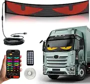 UPONELED LED Devil Eyes for Windshield, Dynamic RGB Programmable Display, Flexible Customizable LED Sign f