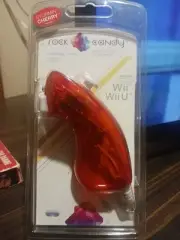 NEW Rock Candy Stormin Cherry Clear Red Wii & Wii U Nunchuck Controller