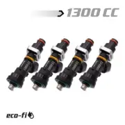 BLOX Racing Eco-Fi Street Injectors For 1300cc/min w/1/2in Adapter Honda B/D/H (for: Honda Civic)