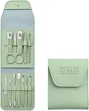 lskdnrufh Nail Clipper Set 12-piece Pedicure Knife Ear Peeling Knife Nail Manicure Nail Clipper Set Convenient Beauty Tool Clipper Manicure Nail Trimmer Manicure Set(Green)
