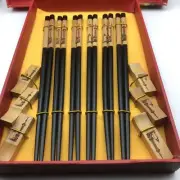 Chopsticks With Rests In Gift Box Set Of Six Dim Sum Asian