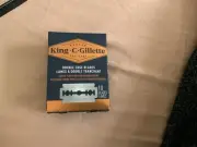 King C Gillette Double Edge Razor Blades 10 Count 67049 10 Platinum-Coated Blade