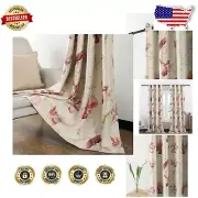 84" Blackout Drapes with Floral Design - Soft Touch and Noise Reduction Panels