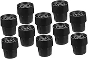 10pcs Non-Slip Mat Accessory Feet Trampoline Leg Replacement Trampoline Replacement Pads Step Pad Replaceable Cap Furniture Leg Floor Protectors Rebounder Foot Rubber Black