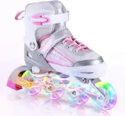 Inline Skates Adjustable for Kids,Girls Skates with All Wheels Light Up,Fun Illu
