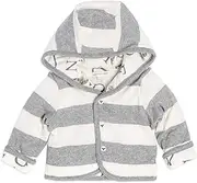 [Burt's Bees Baby] Unisex Sweatshirts Lightweight Reversible Zip Up Jackets Hooded Coat Organic Cotton