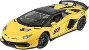 Die Casting 1:24 for Lamborghini Revuelto SVJ63 Venom 770 Alloy Simulation Car Model Sound and Light Pull-Back Miniature Model Collection Presents Ornaments(Svj63 Yellow)