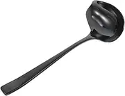 UTHCLO Stainless Steel Gravy Ladle with Long Handle Versatile Sauce Serving Spoon with Convenient Pouring Spout for Dressings and Condiments Stainless Steel Kitchen Gadget