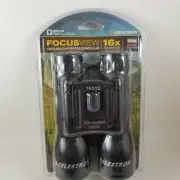 Celestron Focusview 16x32 Binoculars Multi Purpose12x Magnified.. New
