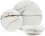 salt&pepper Marble 12 Piece Dinner Set - Marble - Dinner Sets House Warming Gifts Wedding Gifts