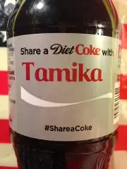 Share A Coke With Tamika Diet Coke Limited Edition Coca Cola Bottle 2014 USA