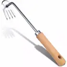4-Claw Weed Puller Uprooting Weeding Tool Gardening Hand Tool Stainless Steel wi