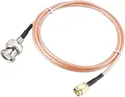 Boxonly Coaxial Cable with BNC Male to SMA Male Connectors Low Loss Coax Cable RG316 50 Ohm 3 Ft