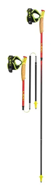 Leki Ultratrail FX.One Superlite Trail Running Poles - Bright-Red/Natural-Carbon - 130 cm