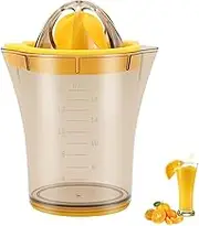 Manual Juicer - Citrus Orange Juicer, Citrus Lemon Orange Manual Juicer Egg Separator with Multi-Size Juicer and Non-Slip Base, Ginger Garlic Cheese Grater (16 oz)