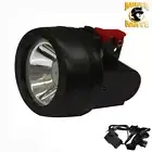 3500Lx 1W Miner Torch Cordless Light Mining Cap Lamp LED Head Hunt Safety