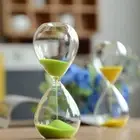 15/30 Minutes Transparent Hourglass Timer Nordic Glass Droplet Valentine's Day