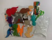 Dinosaur Kids Sewing Craft Kit - 13 Piece - DIY Felt Plush for Girls and Boys
