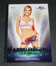 2017 Benchwarmer JESSICA ROCKWELL America the Beautiful #102 Green Foil Insert/3