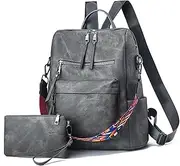 [SMINICA] Women's Fashion Backpack Purse(2021 new)Day Packs Satchel Handbags and Shoulder Bag PU Leather Travel bag
