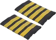 CTIRCHIU 1pair Flight Attendant Uniform Badge Epaulets Bar Shoulder Boards Comfortable Faderesistant for Cosplay Easy to Maintain Appearance