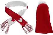 20cm Miniature Knit Hat Scarf Versatile Christmas Craft Accessory Hand or Machine Washable
