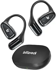 BlitzRock Open-Ear Headphones, Ultralight, Ultra Thin Ear Hooks, Clear Sound, Clear Calls, IPX7 Waterproof, 28H Playtime, Sports Headphones Bluetooth 5.4 for Running