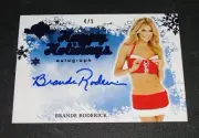 2012 Benchwarmer BRANDE RODERICK Happy Holidays Blue Auto/5 Playboy BAYWATCH Hot