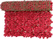 Artificial Flowers Fence Screening | Faux Ivy Hedge Noise Reduction Privacy Scre
