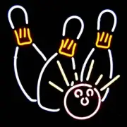 Bowling League 17"x14" Neon Sign Lamp Light With Dimmer Business Glass Beer VY