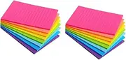 GRADENEVE 16 Books Self Adhesive Sticky Memo Pads Colored Small Note Pads for Do Lists Diary Office School and Home Use Portable Writing Notebooks with Strong Adhesive
