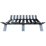 Fiammetta™ Large Outdoor Steel Fire Wood Grate Grill Heavy Duty Fire Pit Camp
