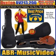 Ovation OV213.200 Mid-Depth, Deep Bowl + 12 String Guitar Gig Bag