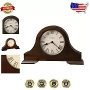 Vintage-Inspired Mantel Clock with Roman Numerals - Aged Aesthetic for Decor